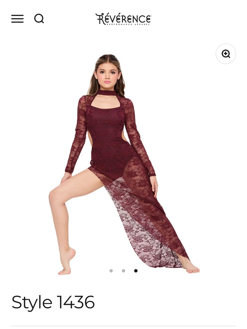 Reverence 1436 Dance Costume - Steel Blue MA